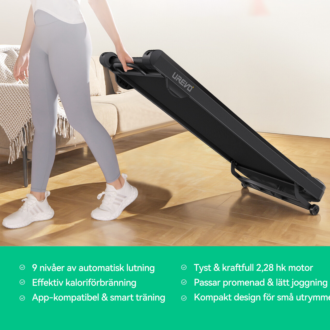 UREVO Spacewalk 3S Auto-inclined löpband 430 x 1080 mm 6 km/t