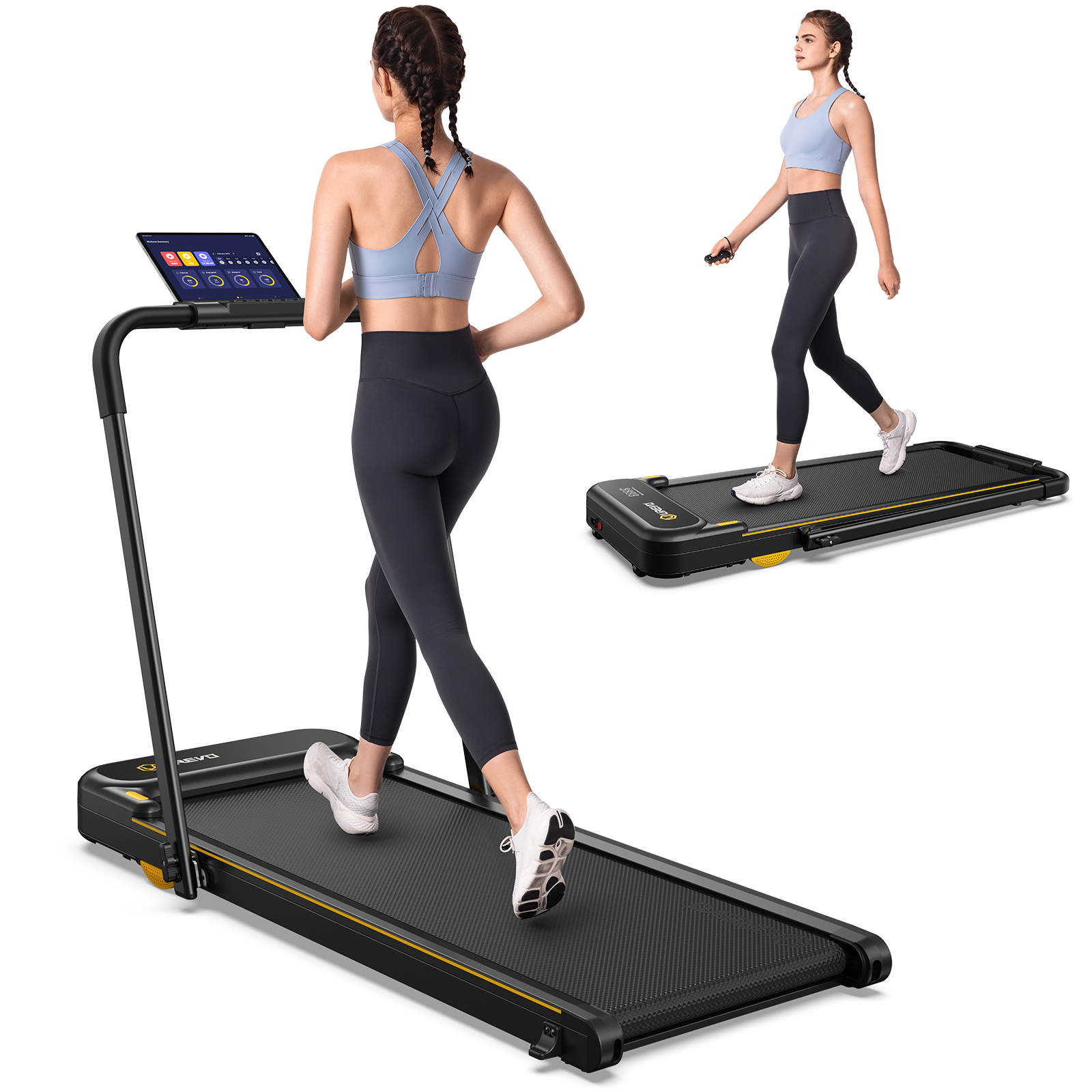 UREVO Strol 2E 2-IN-1 Walking&Running Treadmill