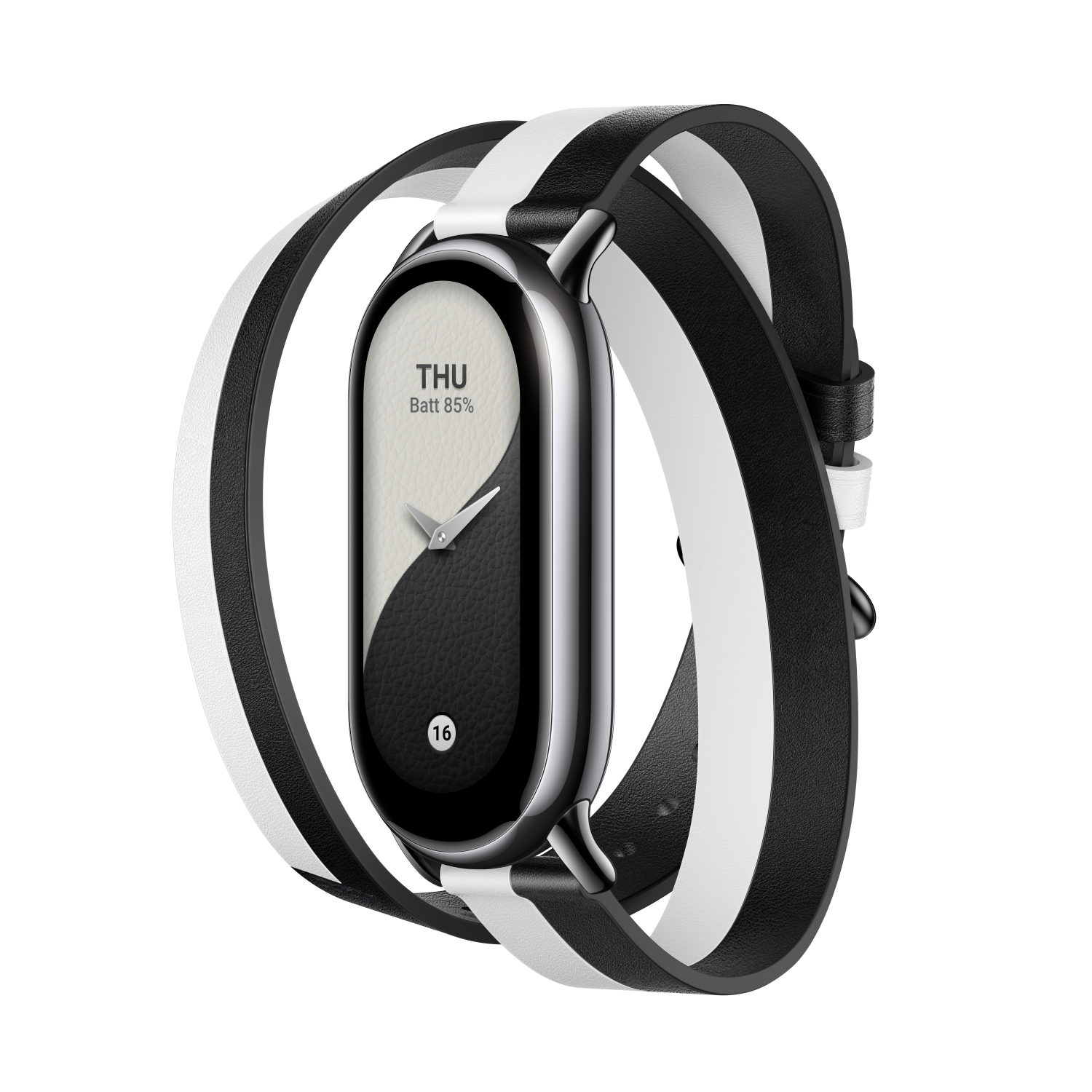 Xiaomi Smart Band 8 Double Wrap Strap - Black and white