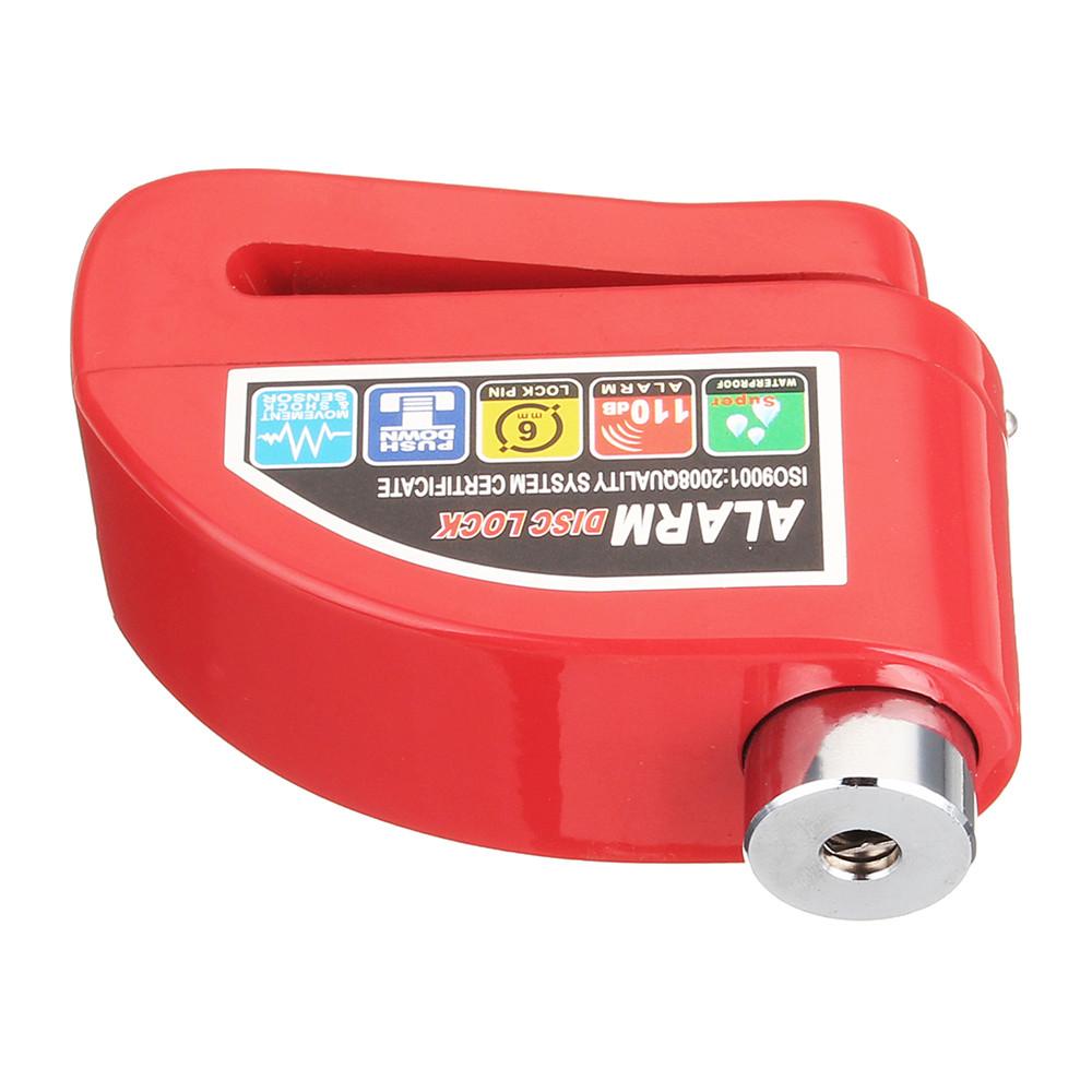 Motorcyle lock with alarm -Red